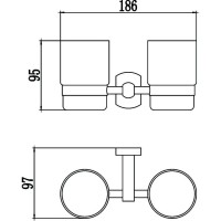 Стакан двойной Savol 99 S-009968