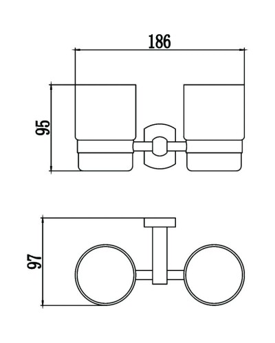 Стакан двойной Savol 99 S-009968