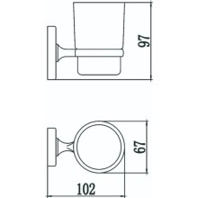 Стакан Savol 70 S-007058