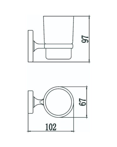 Стакан Savol 70 S-007058