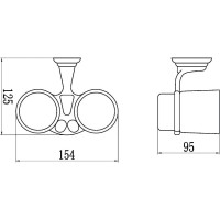 Стакан двойной Savol 31 S-003168