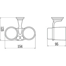 Стакан двойной Savol 31 S-003168