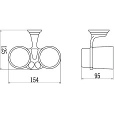 Стакан двойной Savol 31 S-003168