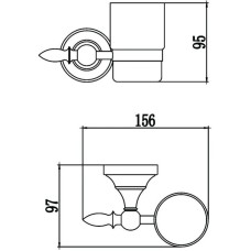 Стакан Savol 68A S-06858A