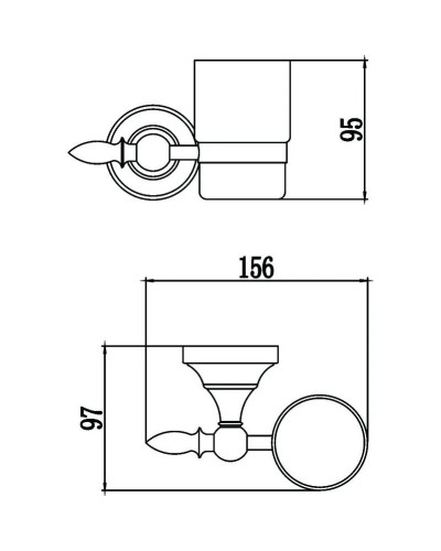 Стакан Savol 68A S-06858A