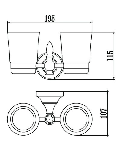 Стакан двойной Savol 68A S-06868A