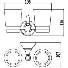 Стакан двойной Savol 68B S-06868B