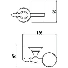 Стакан Savol 68B S-06858B
