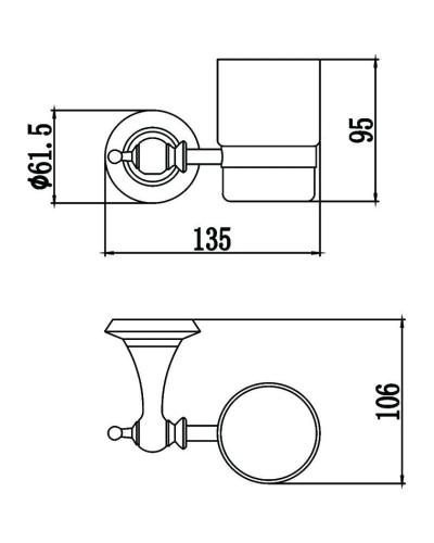 Стакан Savol 69W S-06958W