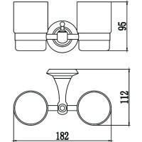 Стакан двойной Savol 69W S-06968W