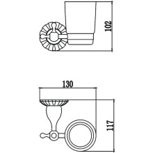 Стакан Savol 89C S-08958C