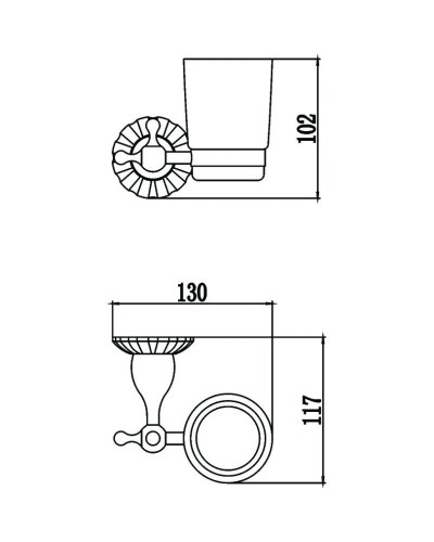 Стакан Savol 89C S-08958C