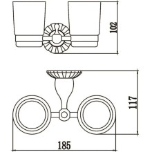 Стакан двойной Savol 89C S-08968C