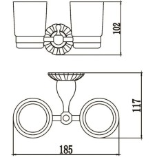 Стакан двойной Savol 89C S-08968C