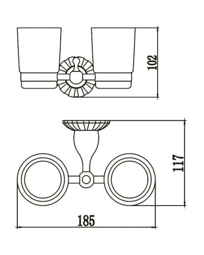 Стакан двойной Savol 89C S-08968C