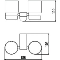 Стакан двойной Savol 73 S-007368