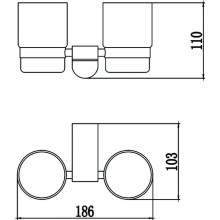 Стакан двойной Savol 73 S-007368