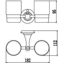 Стакан двойной Savol 69 S-006968