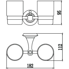 Стакан двойной Savol 69 S-006968