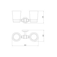 Стакан двойной Savol 79 S-007968