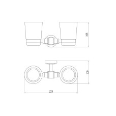 Стакан двойной Savol 79 S-007968