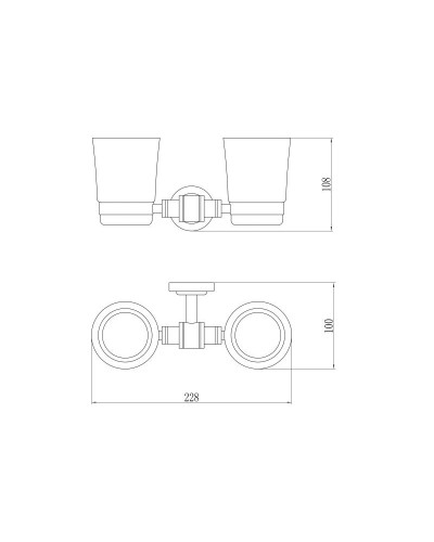Стакан двойной Savol 79 S-007968
