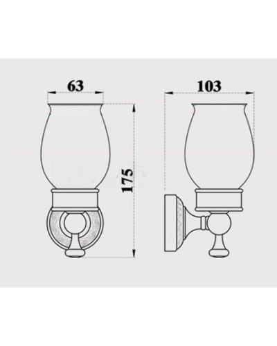 Стакан Magliezza Primavera 80305-BR