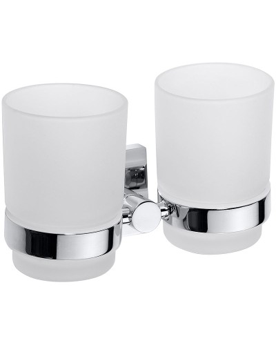 Стакан для зубных щеток Bemeta Beta 132110022 двойной Хром