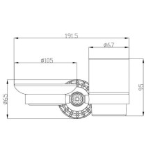Стакан с мыльницей Zorg Antic AZR 21 BR