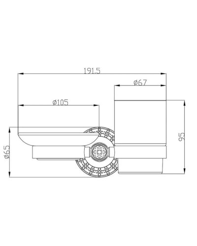 Стакан с мыльницей Zorg Antic AZR 21 BR