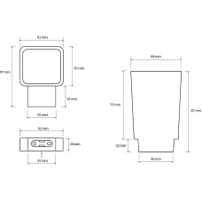 Стакан для зубных щеток Bemeta Via 135011012 Хром