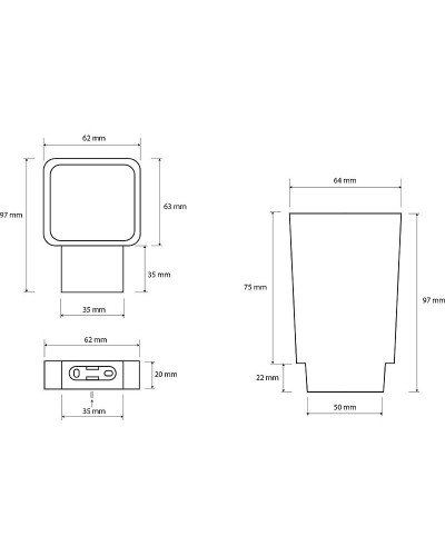 Стакан для зубных щеток Bemeta Via 135011012 Хром