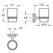 Стакан Vitra Q-Line A44993
