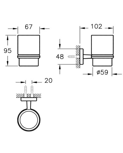 Стакан Vitra Q-Line A44993