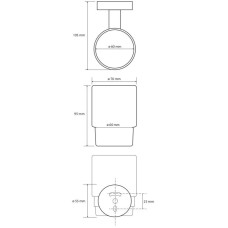 Стакан Bemeta Amber 155110012