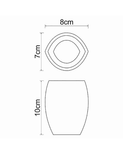 Стакан для зубных щеток WasserKRAFT Eider K-33328 Хром