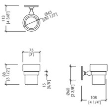 Стакан Devon&Devon Cavendish WM03CR