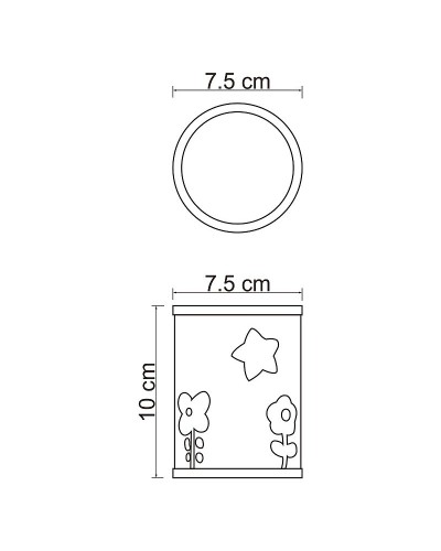 Стакан для зубных щеток WasserKRAFT Lossa K-3428 Синий