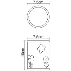 Стакан для зубных щеток WasserKRAFT Ammer K-6428 Розовый матовый