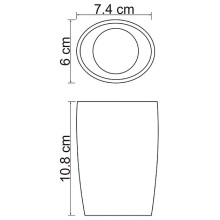 Стакан для зубных щеток WasserKRAFT Dinkel K-4628 Белый матовый