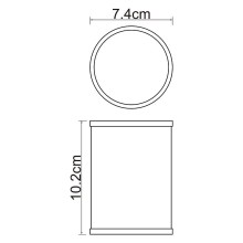 Стакан для зубных щеток WasserKRAFT Rossel K-5728 Белый