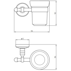 Стакан Migliore Mirella ML.MRL-M060.BT