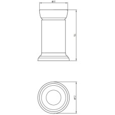 Стакан Migliore Mirella ML.MRL-4410.BT