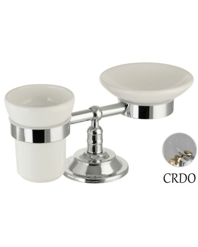 Стакан с мыльницей Migliore Mirella ML.MRL-M067.CRDO