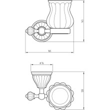 Стакан Migliore Olivia ML.OLV-60.602.BI.DO
