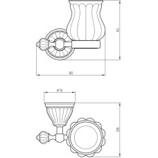 Стакан Migliore Olivia ML.OLV-60.602.BI.DO