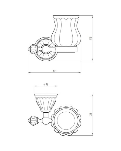 Стакан Migliore Olivia ML.OLV-60.602.BI.DO
