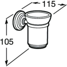 Стакан Roca Carmen 817007001
