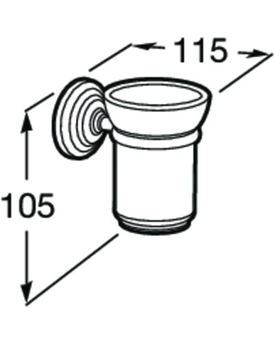 Стакан Roca Carmen 817007001
