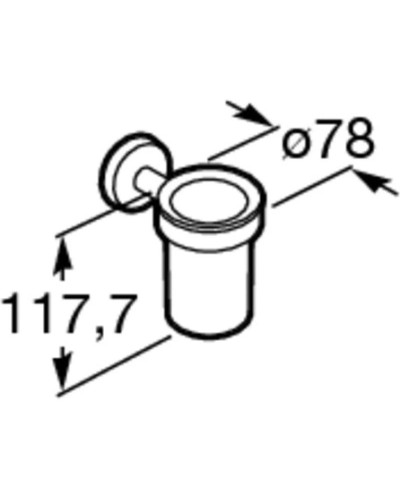 Стакан Roca Twin 816705001